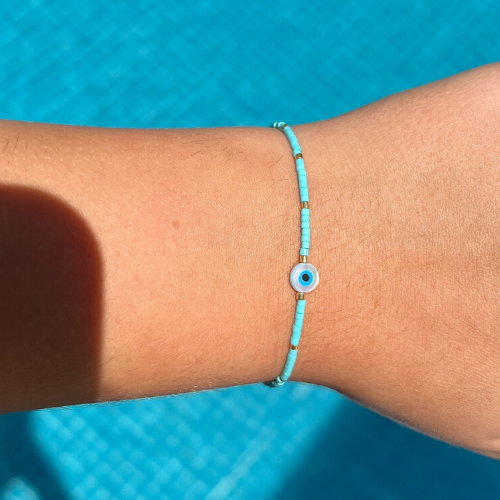 Artemis Bracelet - Aqua & Gold