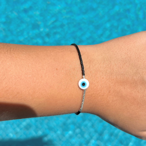 Selene Bracelet - Black & Silver